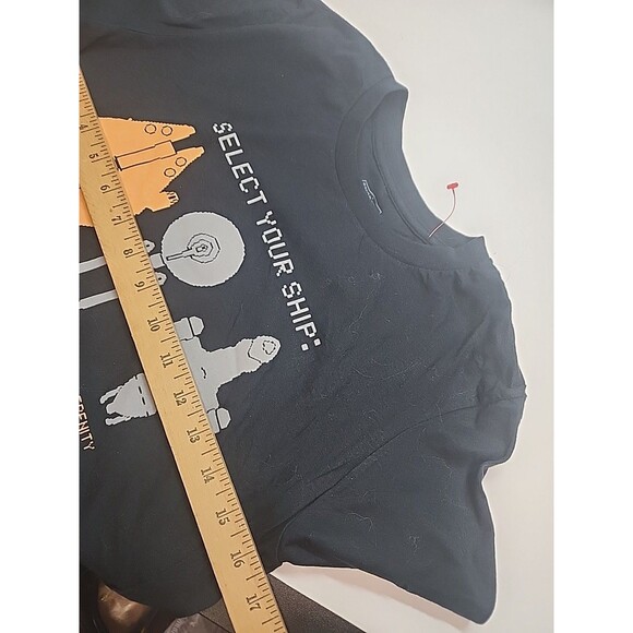 Snorgtees Black Adult Guys Select Your Ship Graphic T-Shirt Sz S - Picture 4 of 5